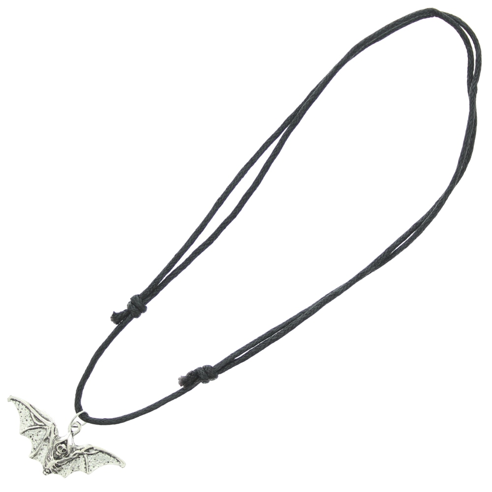 Zac's Alter Ego - Skeleton Bat Pendant Collier - Couleur argent/Noir